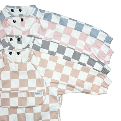 The Grayson Long Sleeve Bib - Checkered
