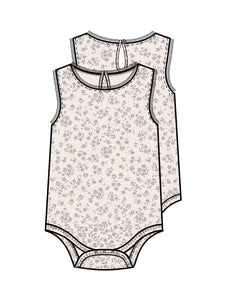 Organic Luna Lace Bodysuit - Maria/Lilla