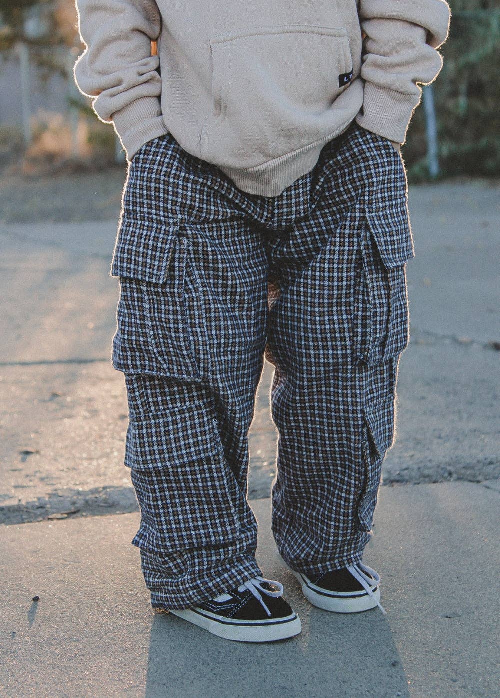 Plaid Flannel Cozy Cargos