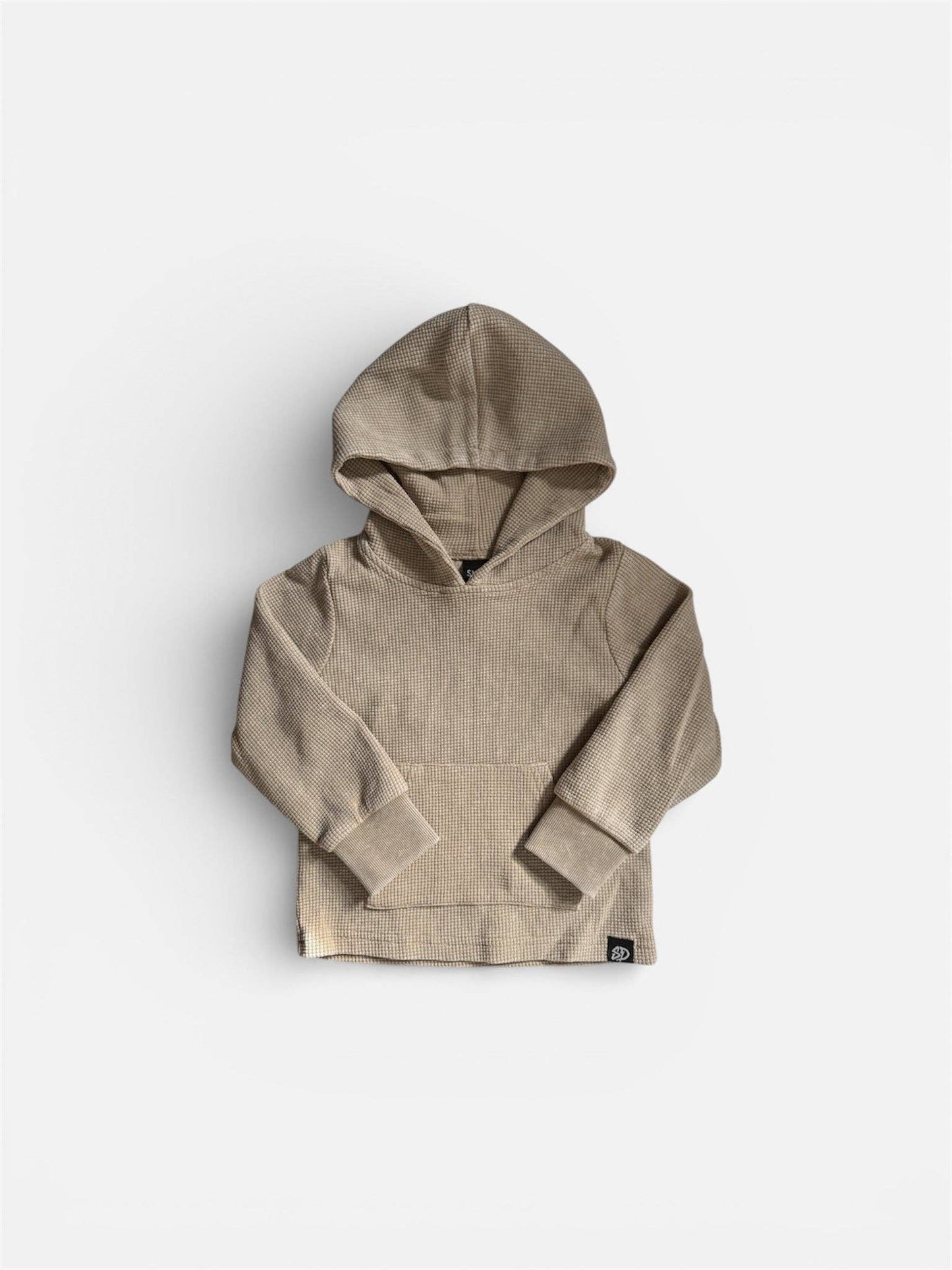 SAND WASHED • WAFFLE HOODIE