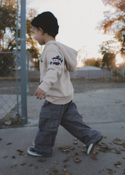 Plaid Flannel Cozy Cargos