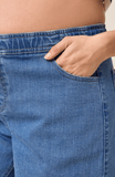 Wide Leg Maternity Jean - Drawstring
