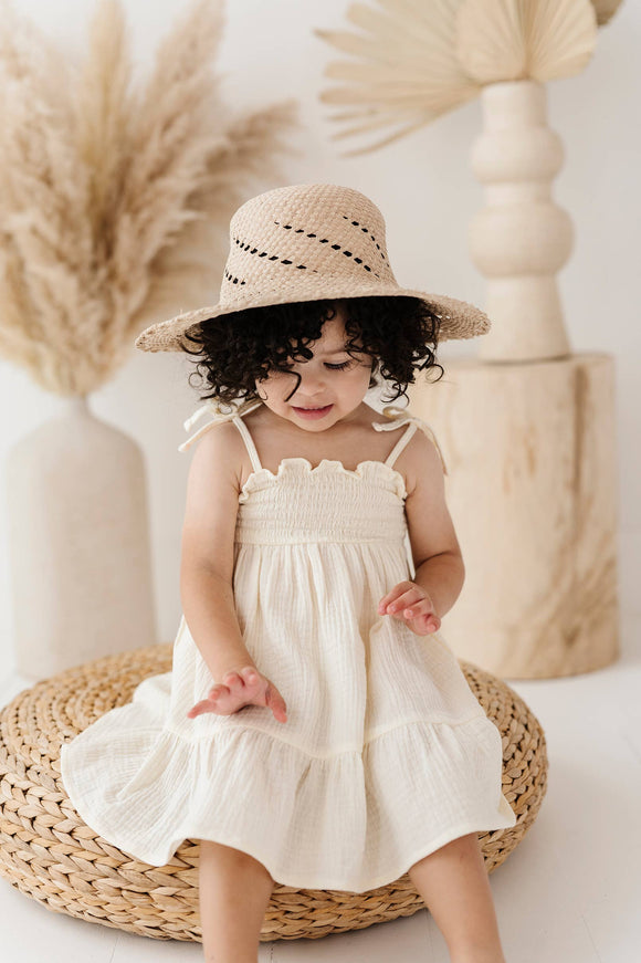 Tiered Mini Dress - Cream