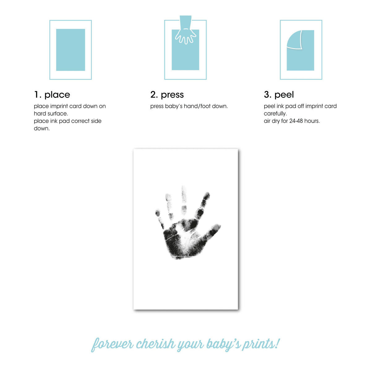 Double-Sided Photo & Babyprint Christmas Ornament Kit, White