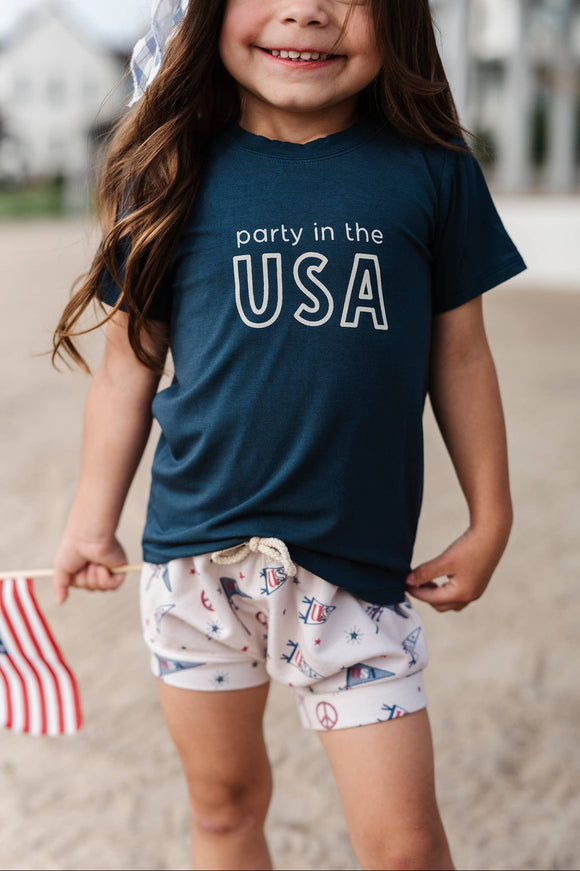 Bamboo Kid's Tee in Party in the USA