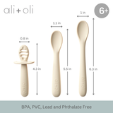 Ali+Oli - Ali+Oli (3-pc) Multi Stage Spoon Set for Baby (Coco) 6m+