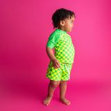 Neon Green Rash Guard Top