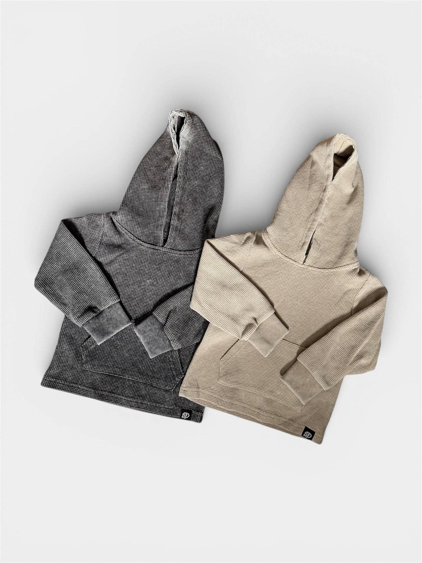 SAND WASHED • WAFFLE HOODIE
