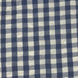 Mato Seersucker Collared Romper - Gingham