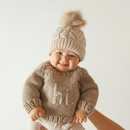 Knit Sweater Pebble - Hi.