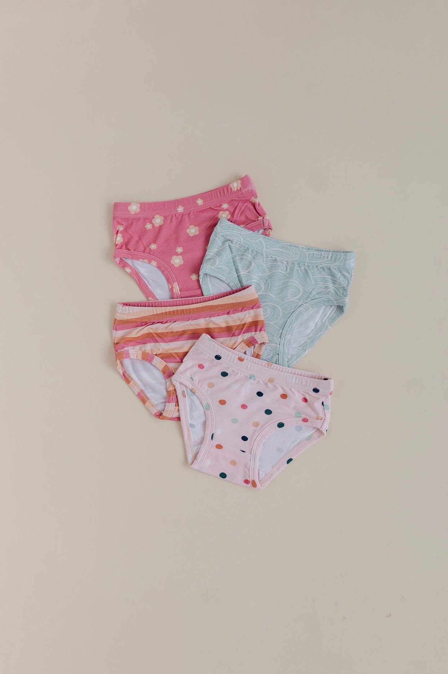 Girl's Bamboo Underwear: Desert Rose Flora