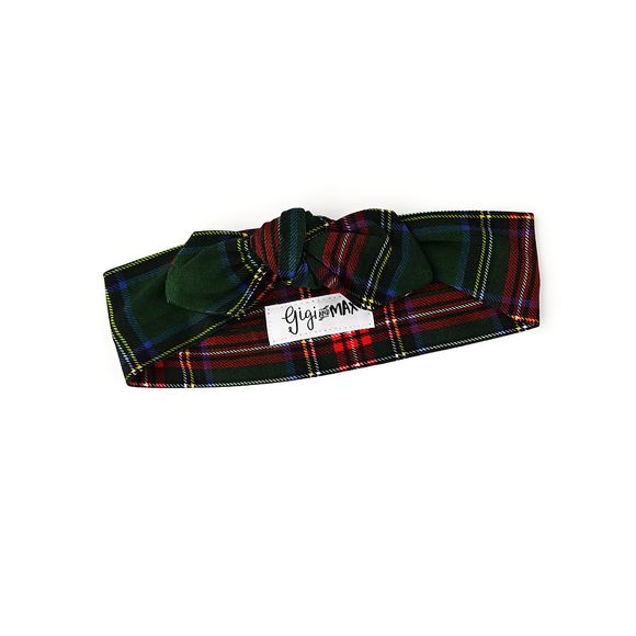 Kane Tartan Topknot Headband