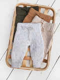 Baby Chunky Knit Pants - Oat