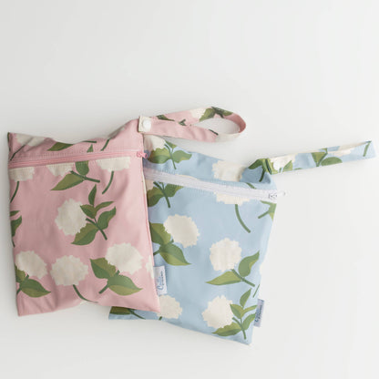 The Grayson Long Sleeve Bib - Hydrangeas