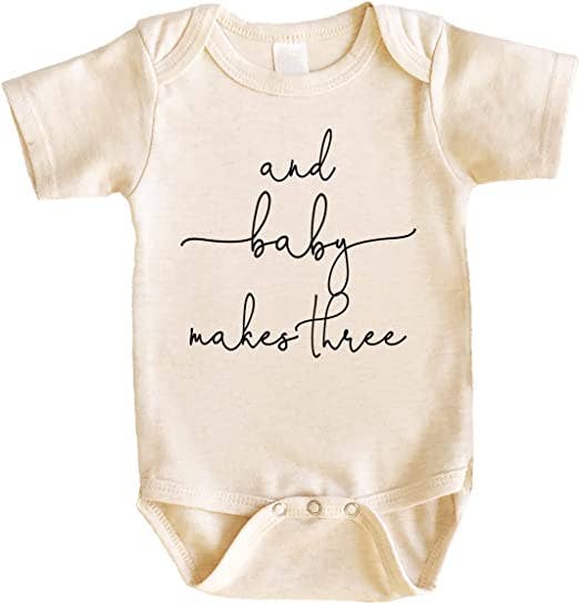 Baby Makes Three Onesie