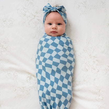 Knit Swaddle Blanket - Miles