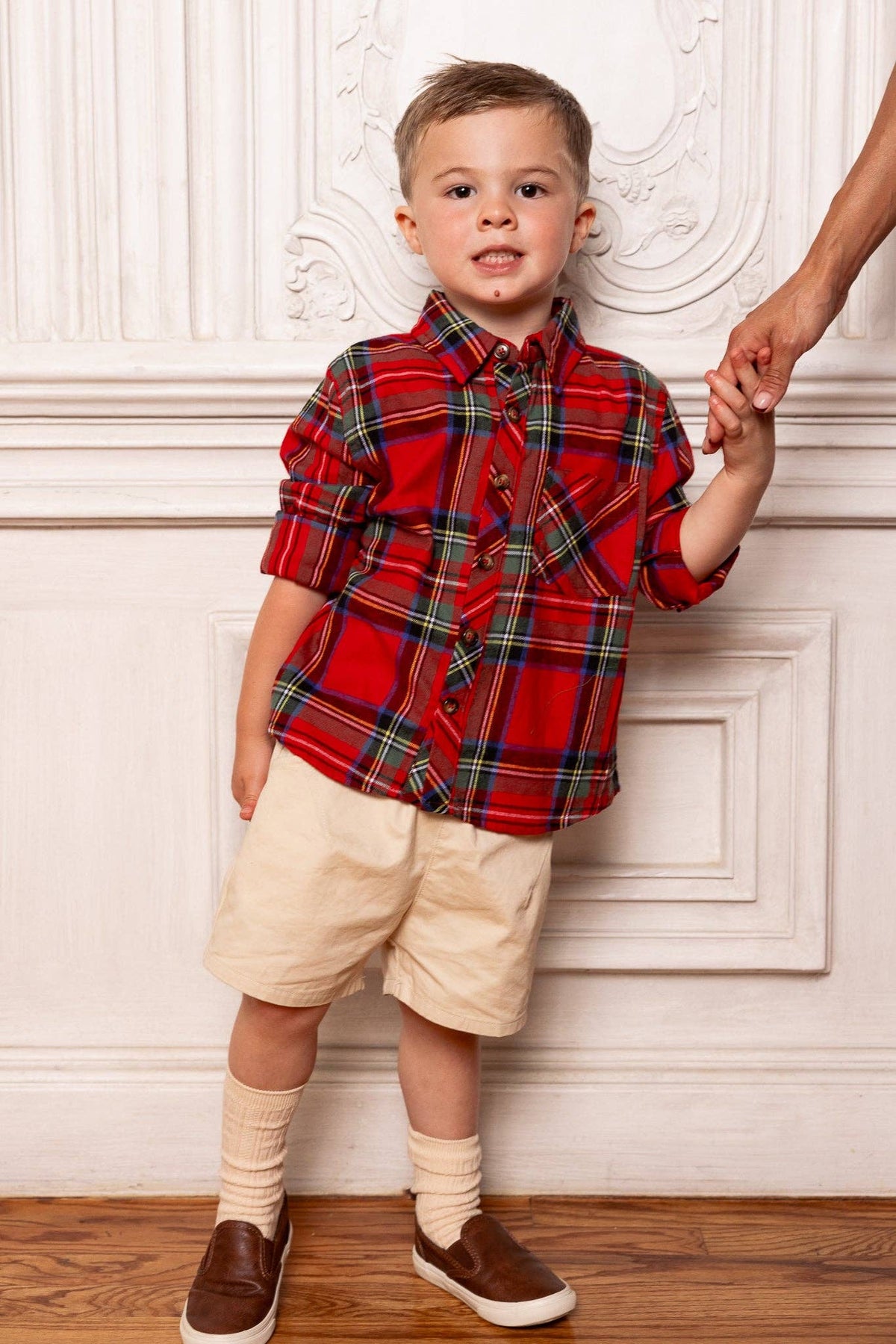 John Shirt in Holiday Plaid