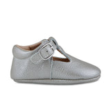 Silver Leather Mary Janes