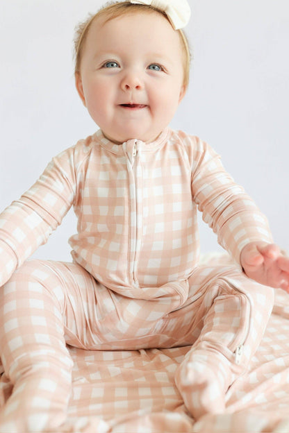 Convertible PJ - Pink Gingham