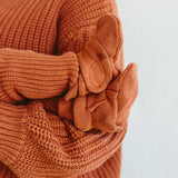 goumikids - Knit Cotton Baby Stay-On Boots - Clay