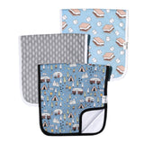 3 Pack Premium Burp Cloths - Bridger