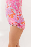 Bright Floral: ONE-PIECE Rashguard