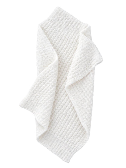 Waffle Mini Blanket, White