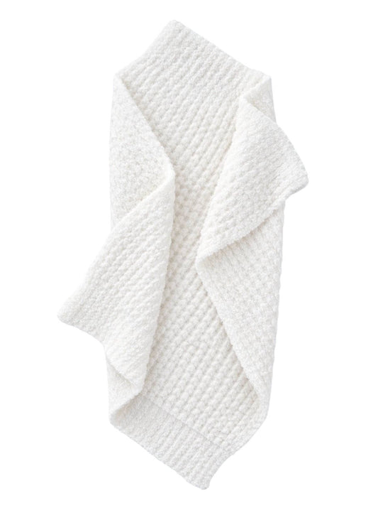Waffle Mini Blanket, White