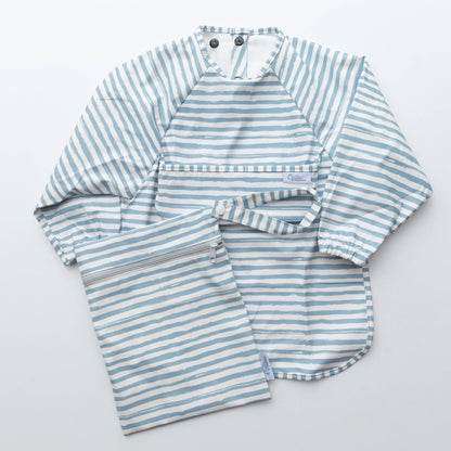 The Grayson Long Sleeve Bib - Brush Stripes