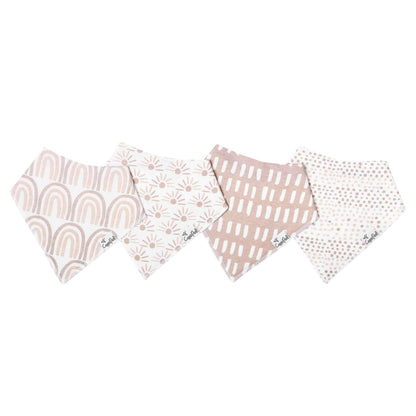 4 Pack Baby Bandana Bibs - Bliss