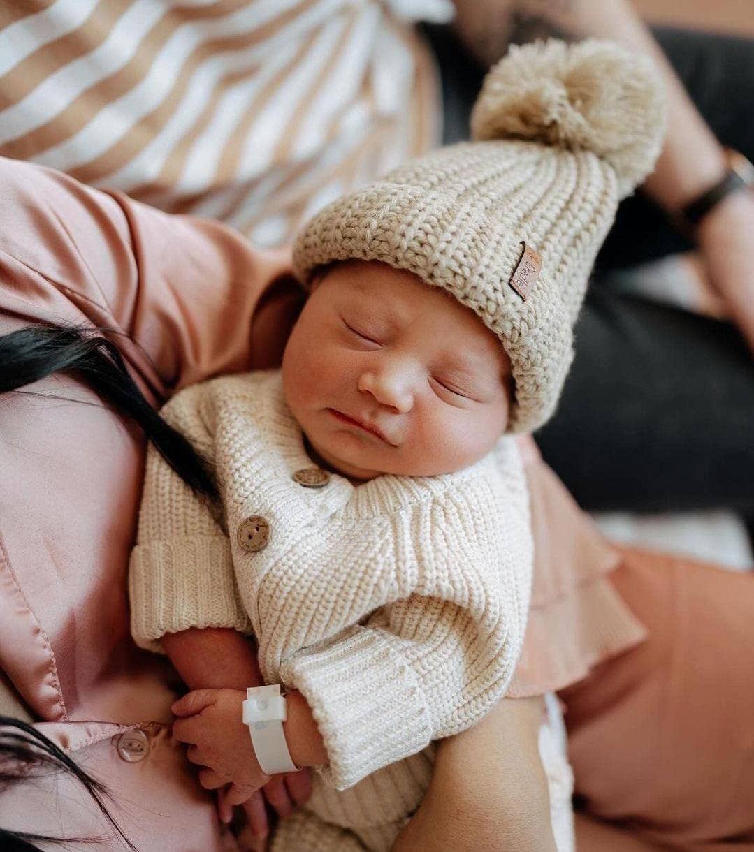 Acrylic Pom Beanie - NB