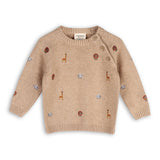 Oat Baby Sweater - Safari
