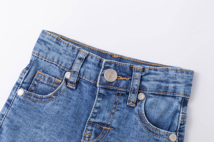 Denim Bermuda Shorts
