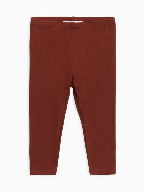 Lennon Ribbed Leggings - Garnet