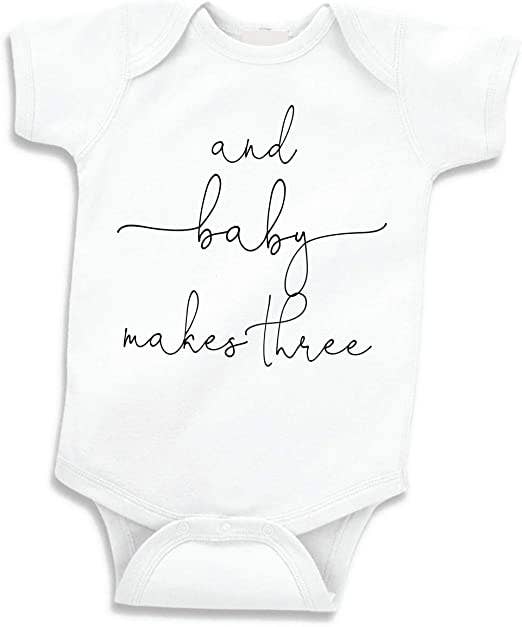 Baby Makes Three Onesie