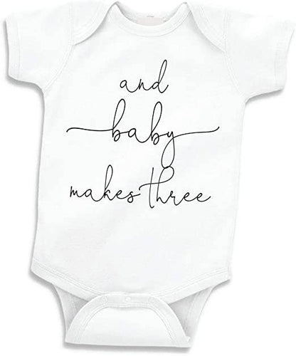Baby Makes Three Onesie