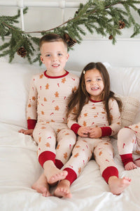 Two-Piece Pajama Set - Gingerbread