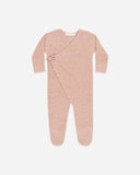 Wrap Knit Footie - Rose