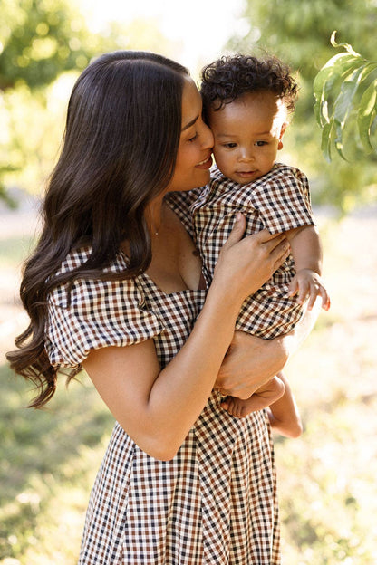 Trevor Romper in Chestnut