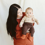 goumikids - Knit Cotton Baby Stay-On Boots - Clay