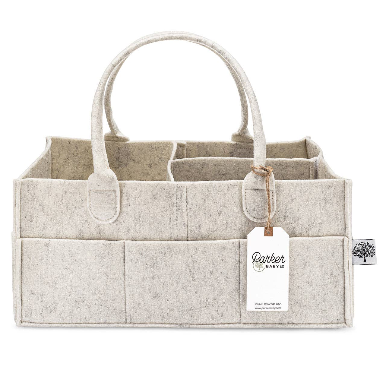 Large Diaper Caddy - White