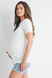 Ribbed SS T-Shirt Maternity