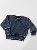 Smiley Daze - Denim Wash Crewneck