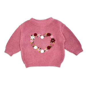 Rose Heart Sweater