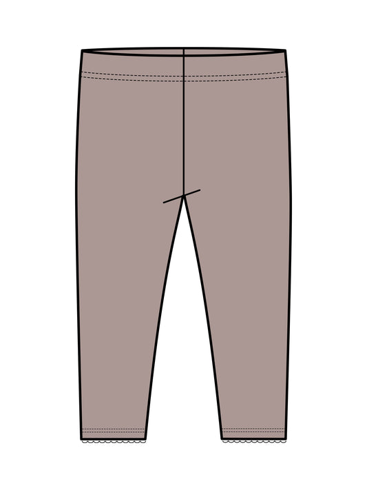 Colored Organics - Gina Pointelle Leggings - Wren