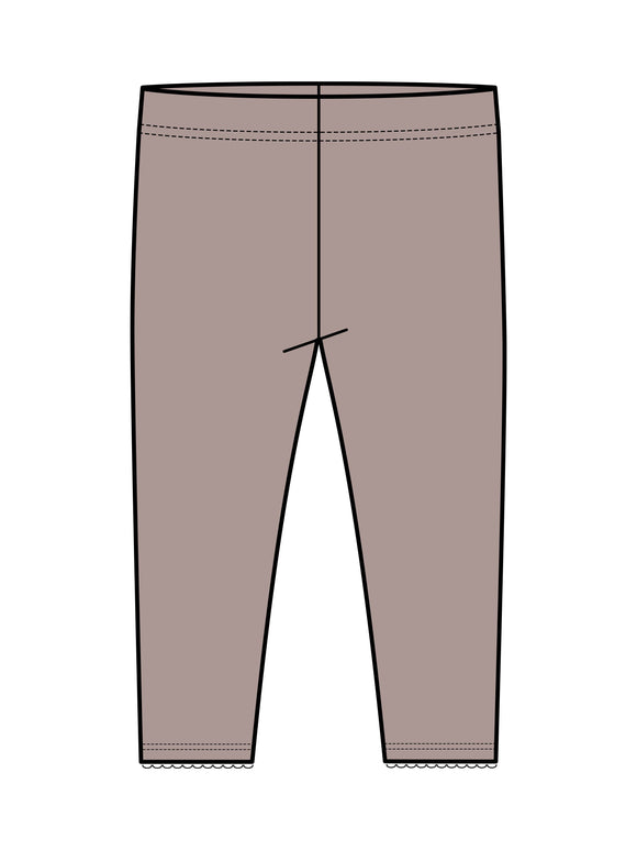 Colored Organics - Gina Pointelle Leggings - Wren