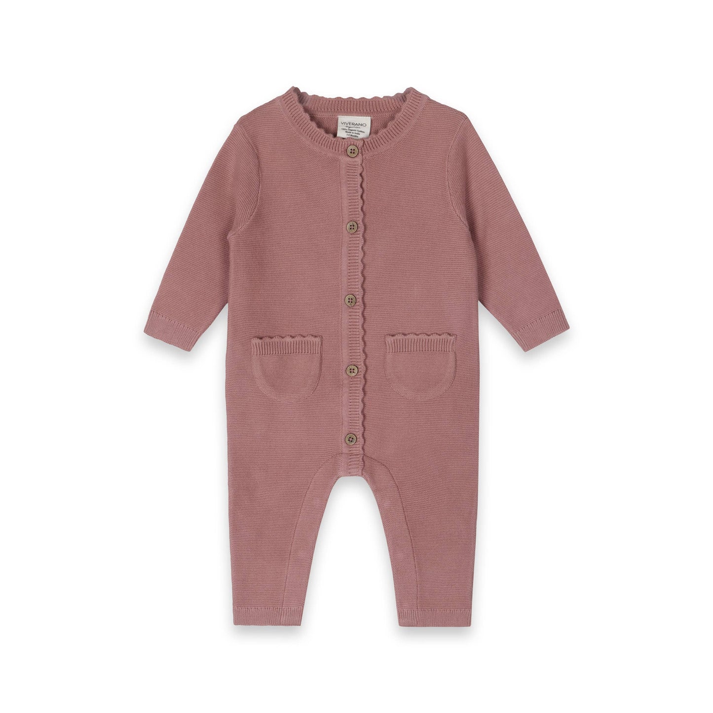 Chunky Knit Jumpsuit - Mauve
