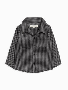 Colored Organics - Lev Flannel LS Collared Shirt - Houndstooth