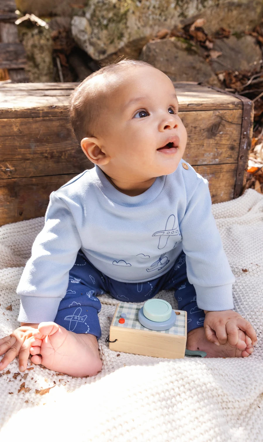 DPD Organic Pant Set - Blue Skies