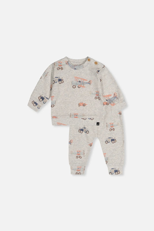DPD Organic Pant Set - Planes